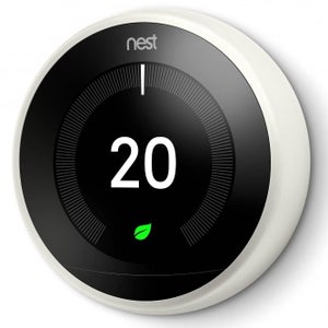 White Google Nest Learning Thermostat